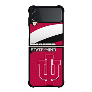 HOOSIER STATE OF MIND INDIANA NFL Samsung Galaxy Z Flip 3 Case Cover HOOSIER STATE OF MIND INDIANA NFL Samsung Galaxy Z Flip 3 Case Cover