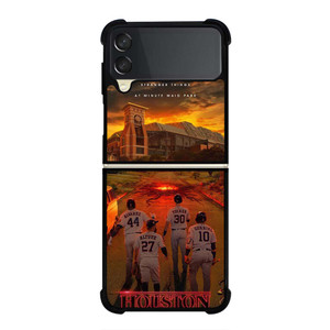 HOUSTON ASTROS STRANGER THINK Samsung Galaxy Z Flip 3 Case Cover HOUSTON ASTROS STRANGER THINK Samsung Galaxy Z Flip 3 Case Cover