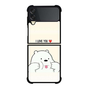 ICE BEAR WE BARE BEARS CUTE Samsung Galaxy Z Flip 3 Case Cover