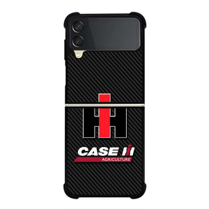 INTERNATIONAL HARVESTER IH FARMALL CARBON LOGO Samsung Galaxy Z Flip 3 Case Cover