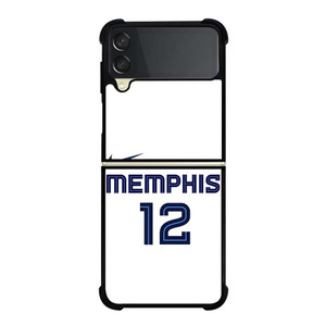 JA MORANT MEMPHIS GRIZZLIES WHITE Samsung Galaxy Z Flip 3 Case Cover