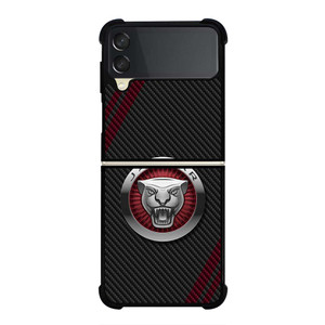 JAGUAR CARBON STRIPE LOGO Samsung Galaxy Z Flip 3 Case Cover JAGUAR CARBON STRIPE LOGO Samsung Galaxy Z Flip 3 Case Cover