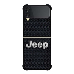 JEEP BLACK METAL LOGO Samsung Galaxy Z Flip 3 Case Cover
