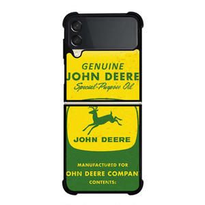JOHN DEERE COMPANY LOGO Samsung Galaxy Z Flip 3 Case Cover JOHN DEERE COMPANY LOGO Samsung Galaxy Z Flip 3 Case Cover