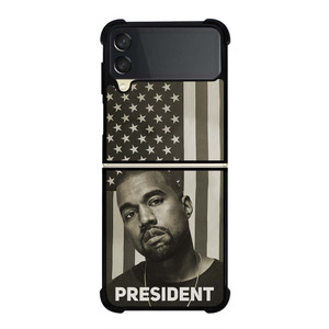 KANYE WEST 2020 USA PRESIDENT Samsung Galaxy Z Flip 3 Case Cover KANYE WEST 2020 USA PRESIDENT Samsung Galaxy Z Flip 3 Case Cover