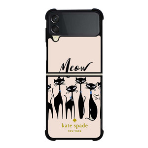 KATE SPADE MEOW CAT Samsung Galaxy Z Flip 3 Case Cover KATE SPADE MEOW CAT Samsung Galaxy Z Flip 3 Case Cover