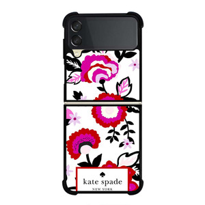 KATE SPADE NEW YORK FLOWER ART Samsung Galaxy Z Flip 3 Case Cover KATE SPADE NEW YORK FLOWER ART Samsung Galaxy Z Flip 3 Case Cover