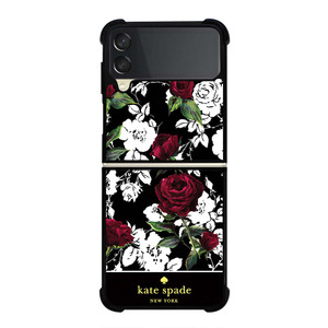 KATE SPADE ROSE RED WHITE Samsung Galaxy Z Flip 3 Case Cover KATE SPADE ROSE RED WHITE Samsung Galaxy Z Flip 3 Case Cover