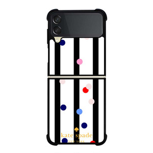 KATE SPADE STRIPE POLKADOTS Samsung Galaxy Z Flip 3 Case Cover KATE SPADE STRIPE POLKADOTS Samsung Galaxy Z Flip 3 Case Cover