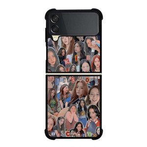 KIM JISOO BLACKPINK CUTE COLLAGE Samsung Galaxy Z Flip 3 Case Cover KIM JISOO BLACKPINK CUTE COLLAGE Samsung Galaxy Z Flip 3 Case Cover