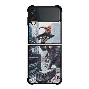 KINGKONG VS SPIDER Samsung Galaxy Z Flip 3 Case Cover KINGKONG VS SPIDER Samsung Galaxy Z Flip 3 Case Cover