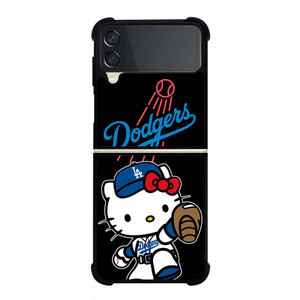 LA DODGERS HELLO KITTY BASEBALL Samsung Galaxy Z Flip 3 Case Cover