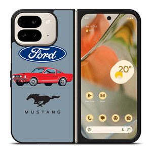1965 FORD MUSTANG ILLUSTRATION Google Pixel 9 Pro Fold Case Cover