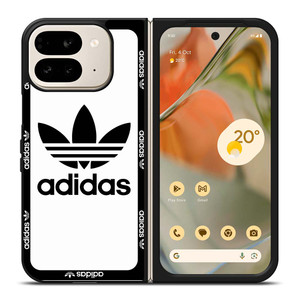 ADIDAS TREFOIL ROUND WHITE Google Pixel 9 Pro Fold Case Cover