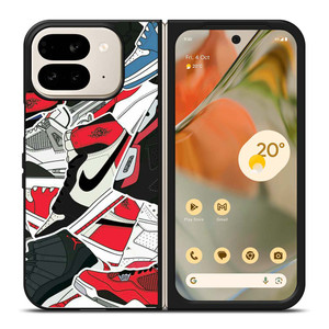 AIR JORDAN NIKE COLLAGE 2 Google Pixel 9 Pro Fold Case Cover AIR JORDAN NIKE COLLAGE 2 Google Pixel 9 Pro Fold Case Cover