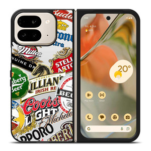 ALL BEER BRAND LOGO Google Pixel 9 Pro Fold Case Cover