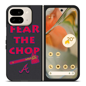 ATLANTA BRAVES FEAR THE CHOP SLOGAN Google Pixel 9 Pro Fold Case Cover ATLANTA BRAVES FEAR THE CHOP SLOGAN Google Pixel 9 Pro Fold Case Cover