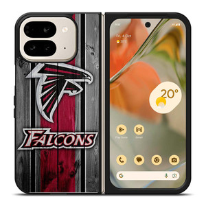 ATLANTA FALCONS WOODEN LOGO Google Pixel 9 Pro Fold Case Cover ATLANTA FALCONS WOODEN LOGO Google Pixel 9 Pro Fold Case Cover