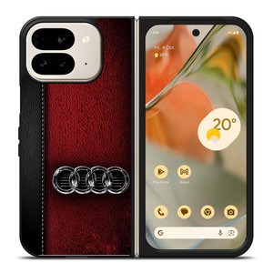 AUDI CAR RED LEATHER Google Pixel 9 Pro Fold Case Cover