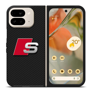 AUDI S CARBON LOGO Google Pixel 9 Pro Fold Case Cover AUDI S CARBON LOGO Google Pixel 9 Pro Fold Case Cover