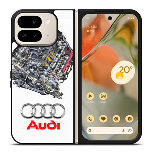 AUDI V8 FSI ENGINE LOGO Google Pixel 9 Pro Fold Case Cover AUDI V8 FSI ENGINE LOGO Google Pixel 9 Pro Fold Case Cover