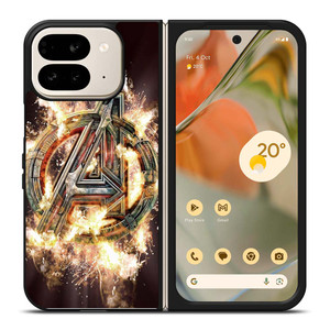 AVENGERS FIRE LOGO Google Pixel 9 Pro Fold Case Cover AVENGERS FIRE LOGO Google Pixel 9 Pro Fold Case Cover