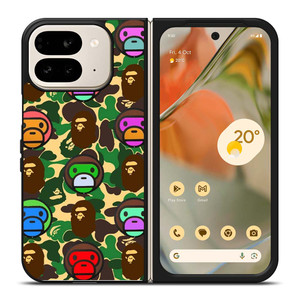 BAPE BABY MILO CAMO Google Pixel 9 Pro Fold Case Cover BAPE BABY MILO CAMO Google Pixel 9 Pro Fold Case Cover
