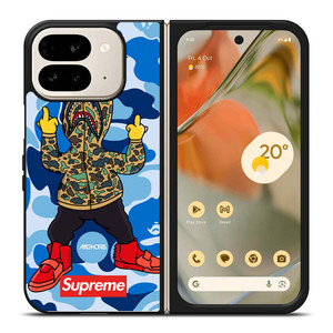 BATHING APE SUPREME SHARK CAMO Google Pixel 9 Pro Fold Case Cover BATHING APE SUPREME SHARK CAMO Google Pixel 9 Pro Fold Case Cover