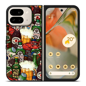 BEER BOTTLE CARTOON Google Pixel 9 Pro Fold Case Cover