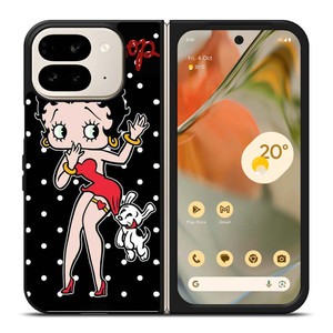 BETTY BOOP POLKA DOT CARTOON  Google Pixel 9 Pro Fold Case Cover