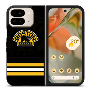BOSTON BRUINS LOGO STRIPED Google Pixel 9 Pro Fold Case Cover BOSTON BRUINS LOGO STRIPED Google Pixel 9 Pro Fold Case Cover