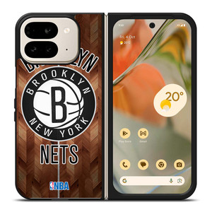 BROOKLYN NETS WOODEN LOGO Google Pixel 9 Pro Fold Case Cover BROOKLYN NETS WOODEN LOGO Google Pixel 9 Pro Fold Case Cover