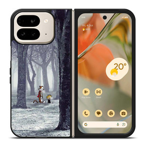 CALVIN AND HOBBES CARTOON Google Pixel 9 Pro Fold Case Cover