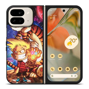 CALVIN AND HOBBES INFINITY GAUNTLET Google Pixel 9 Pro Fold Case Cover