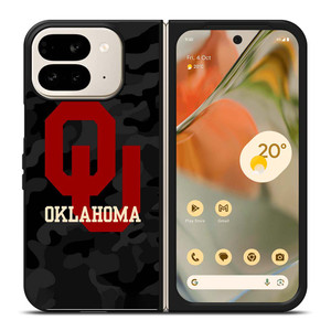 CAMO OKLAHOMA SOONERS LOGO Google Pixel 9 Pro Fold Case Cover