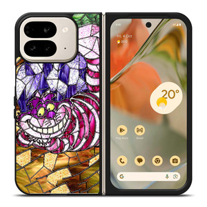 CHESHIRE CAT STAINED GLASS Google Pixel 9 Pro Fold Case Cover