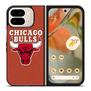 CHICAGO BULLS BASKETBALL EMBOSS Google Pixel 9 Pro Fold Case Cover