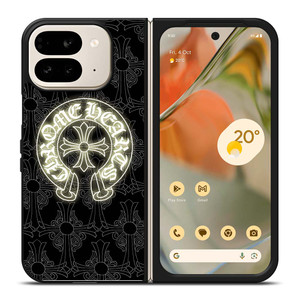 CHROME HEARTS PATTERN Google Pixel 9 Pro Fold Case Cover CHROME HEARTS PATTERN Google Pixel 9 Pro Fold Case Cover