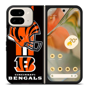 CINCINNATI BENGALS NFL HELMET Google Pixel 9 Pro Fold Case Cover CINCINNATI BENGALS NFL HELMET Google Pixel 9 Pro Fold Case Cover