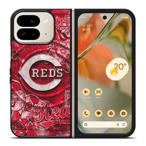 CINCINNATI REDS BASEBALL LOGO Google Pixel 9 Pro Fold Case Cover