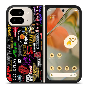CLASSIC ROCK BAND COLLAGE Google Pixel 9 Pro Fold Case Cover