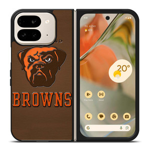 CLEVELAND BROWNS DOG NFL MASCOT Google Pixel 9 Pro Fold Case Cover CLEVELAND BROWNS DOG NFL MASCOT Google Pixel 9 Pro Fold Case Cover