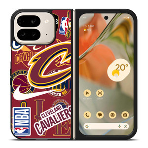 CLEVELAND CAVALIERS NBA STICKER BOMB Google Pixel 9 Pro Fold Case Cover