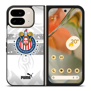 CLUB DEPORTIVO GUADALAJARA PUMA WHITE Google Pixel 9 Pro Fold Case Cover