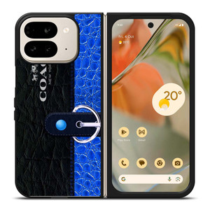 COACH BAG BLUE Google Pixel 9 Pro Fold Case Cover COACH BAG BLUE Google Pixel 9 Pro Fold Case Cover