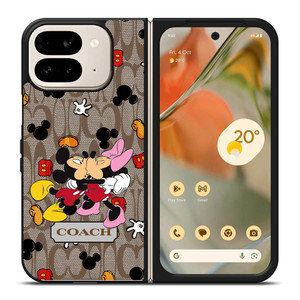 COACH MICKEY MINNIE MOUSE KISS Google Pixel 9 Pro Fold Case Cover