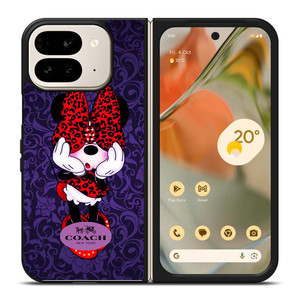 COACH MINNIE MOUSE PURPLE Google Pixel 9 Pro Fold Case Cover
