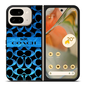 COACH NEW YORK BLUE 2 Google Pixel 9 Pro Fold Case Cover COACH NEW YORK BLUE 2 Google Pixel 9 Pro Fold Case Cover