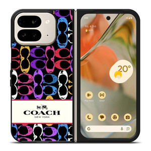 COACH NEW YORK PATTERN COLOR Google Pixel 9 Pro Fold Case Cover COACH NEW YORK PATTERN COLOR Google Pixel 9 Pro Fold Case Cover