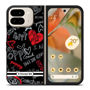 COACH NEW YORK POPPY Google Pixel 9 Pro Fold Case Cover COACH NEW YORK POPPY Google Pixel 9 Pro Fold Case Cover